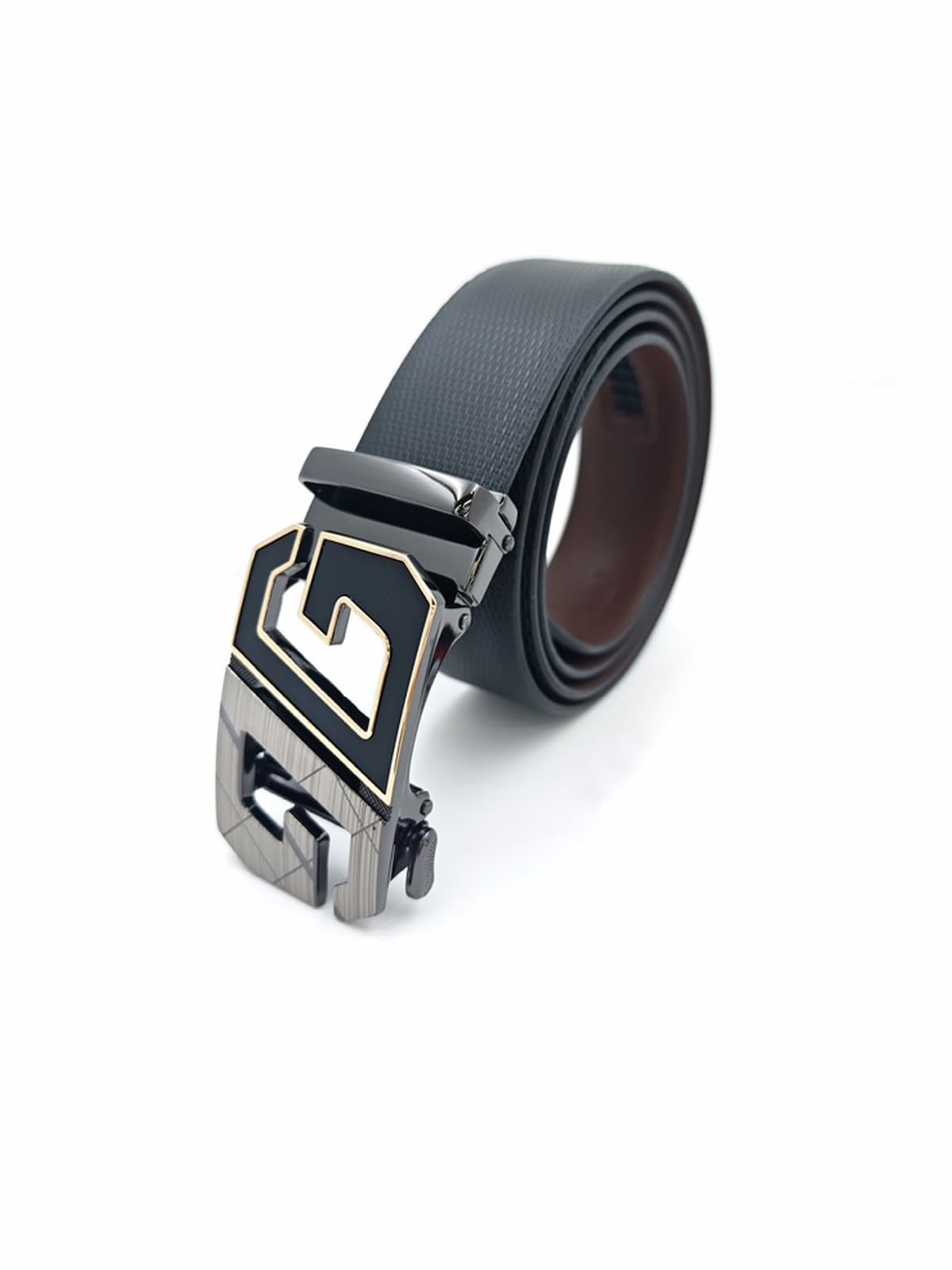 Men’s PU Leather Belt – Adjustable Auto - Lock Buckle